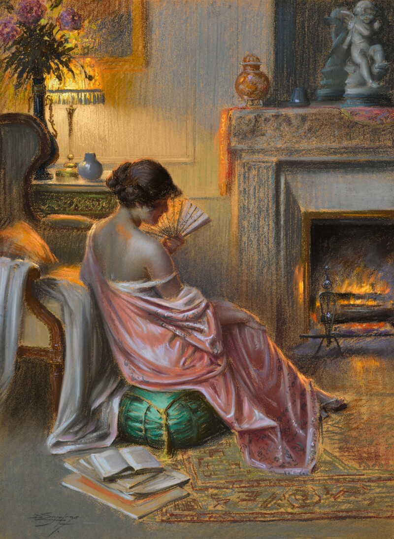 Donna con ventaglio